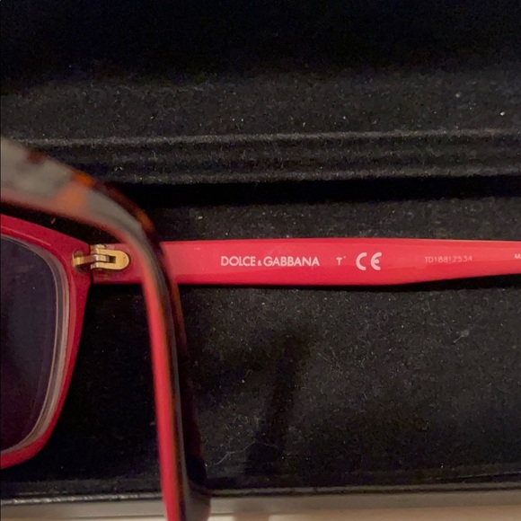 Doloc Gabbana beautiful eyeglasses red and brown - Picture 15 of 16